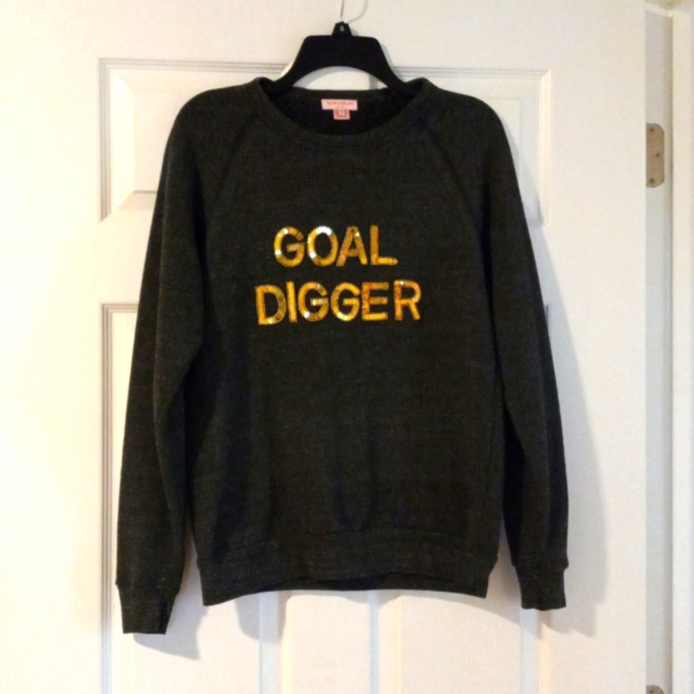 Bow and Drape New York mint Goal Digger sweatshirt size medium